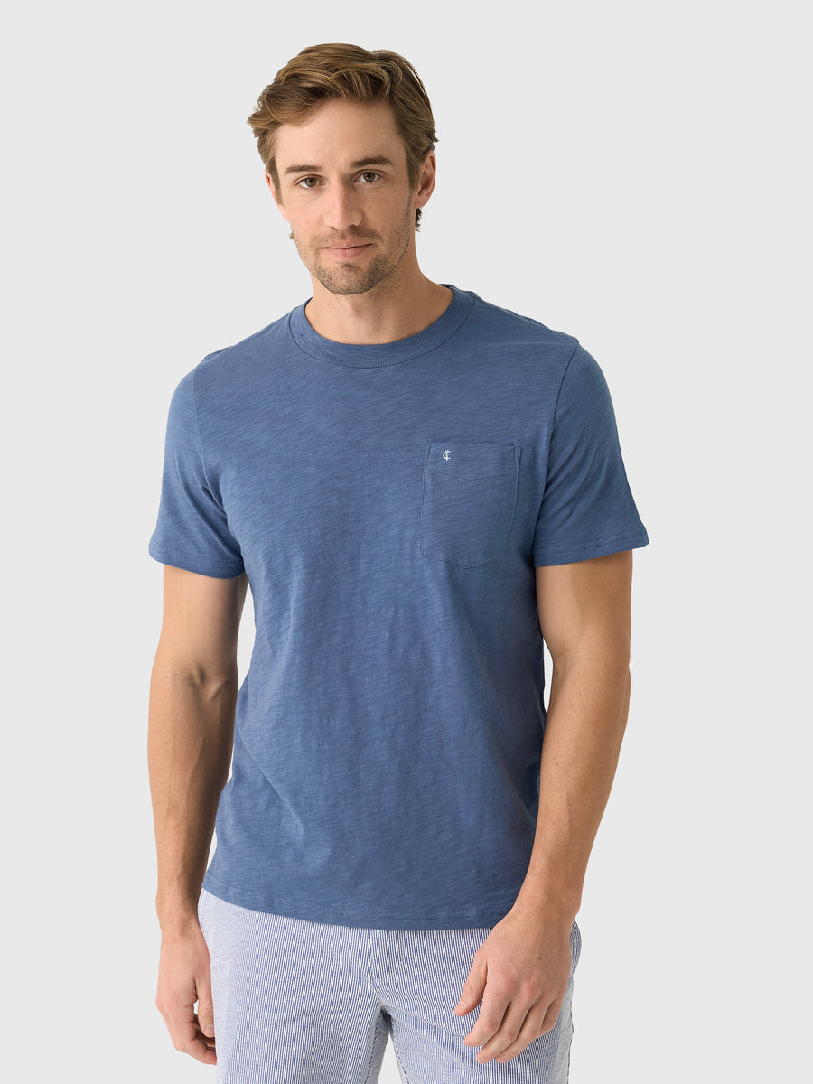Criquet Men's Slub Cotton Pocket T-Shirt - Saint Bernard