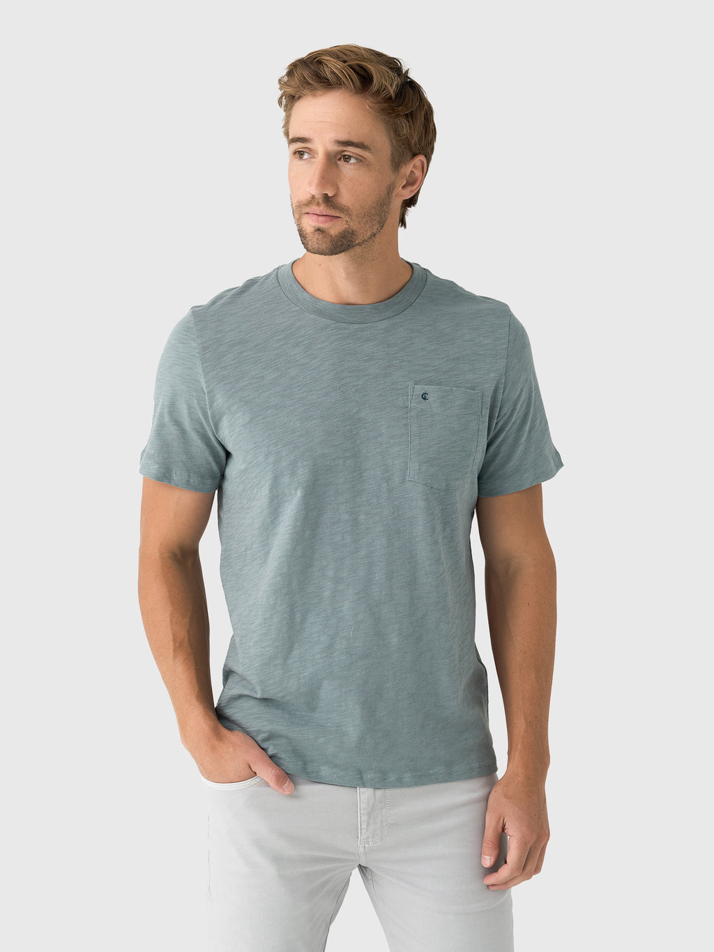 Criquet Men's Slub Cotton Pocket T-Shirt - Saint Bernard