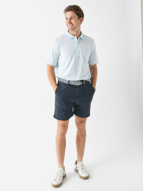 Criquet Men's Striped Club Polo