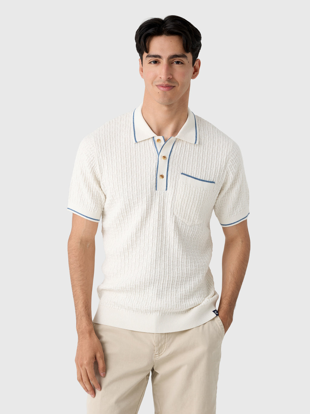 Criquet Men's Bungalow Sweater Polo - Saint Bernard