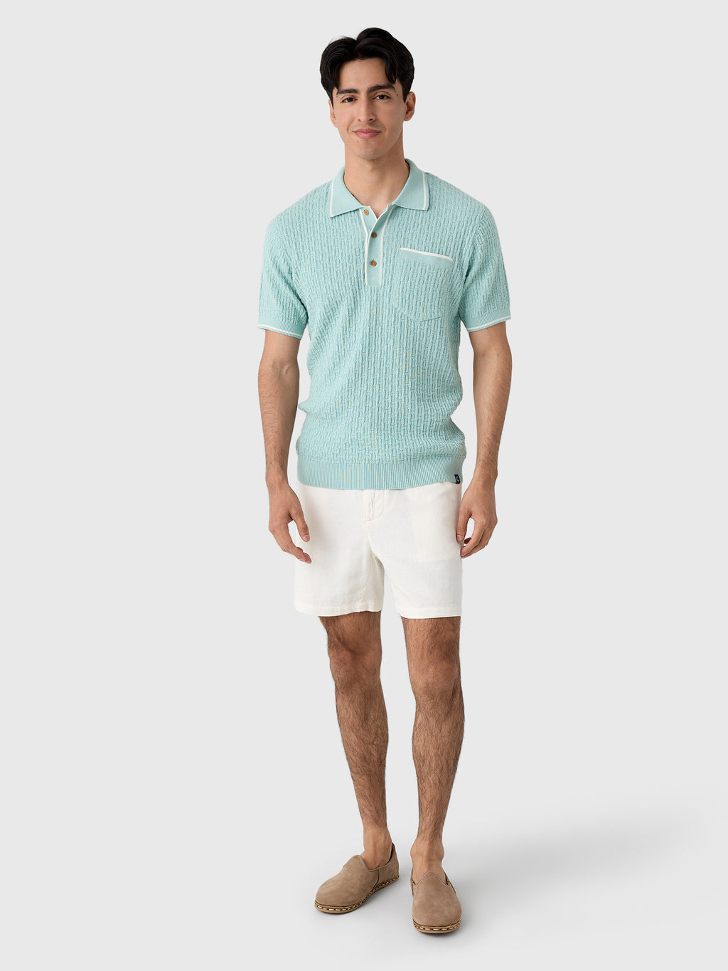 Criquet Men's Bungalow Sweater Polo - Saint Bernard