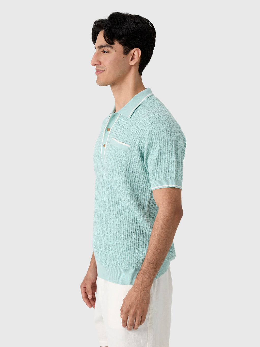 Criquet Men's Bungalow Sweater Polo - Saint Bernard