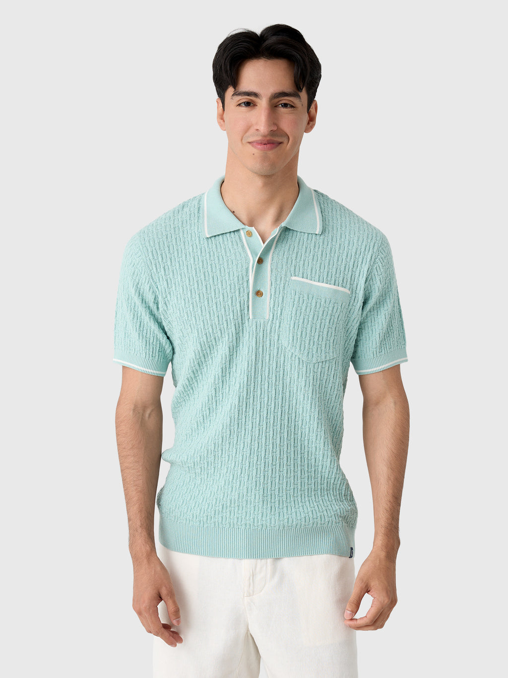 Criquet Men's Bungalow Sweater Polo - Saint Bernard