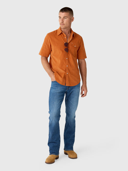 Criquet Men's Corduroy Pearl Snap Shirt