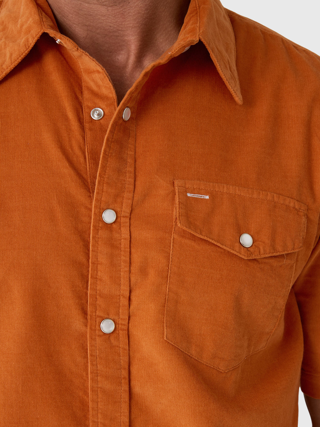 Criquet Men's Corduroy Pearl Snap Shirt - Saint Bernard