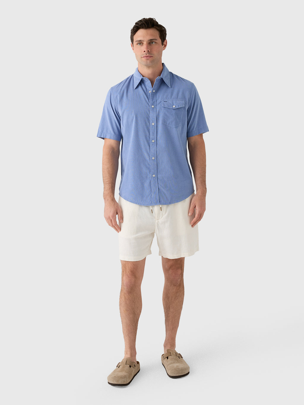 Criquet Men's Corduroy Pearl Snap Shirt - Saint Bernard