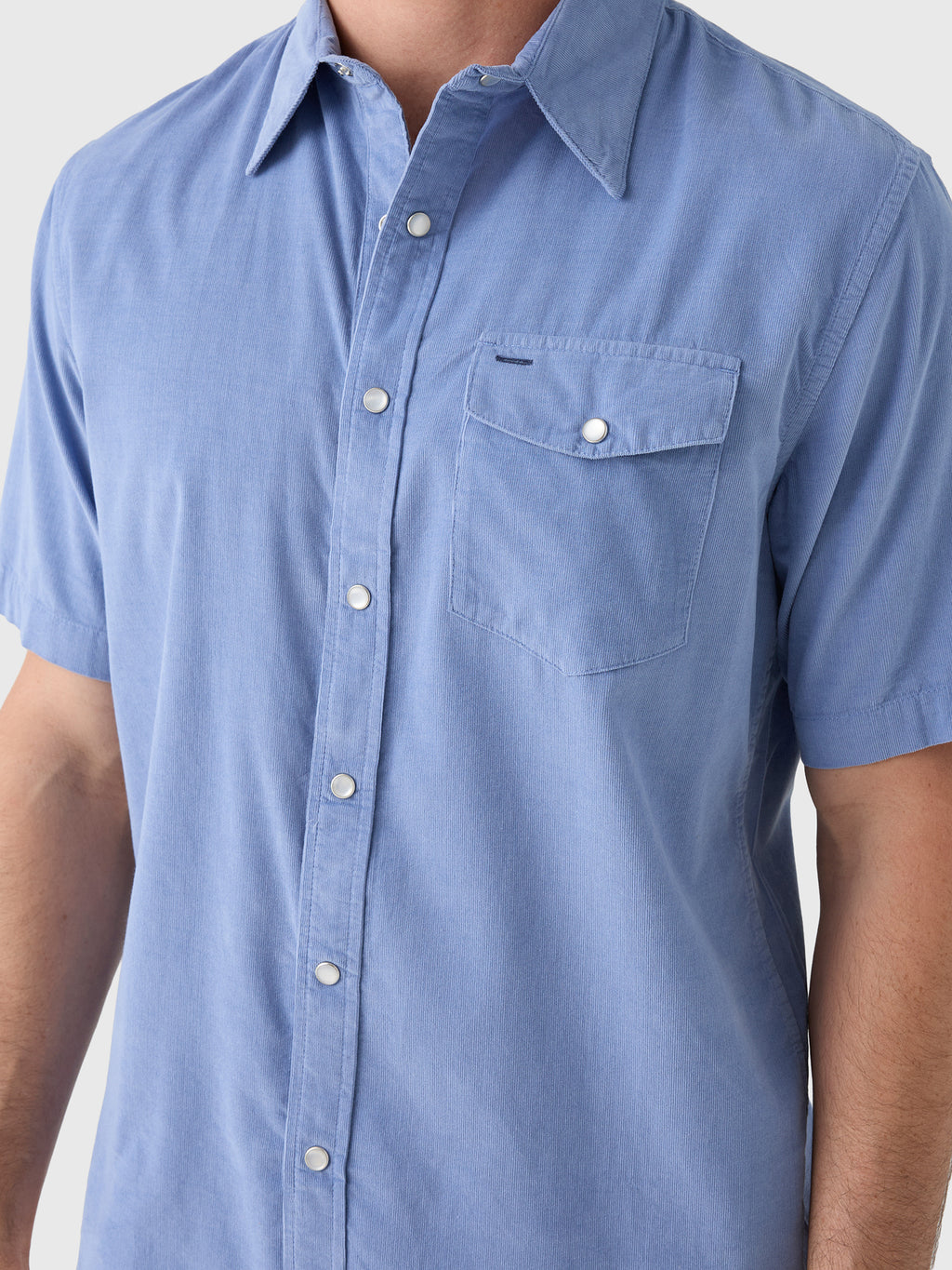 Criquet Men's Corduroy Pearl Snap Shirt - Saint Bernard