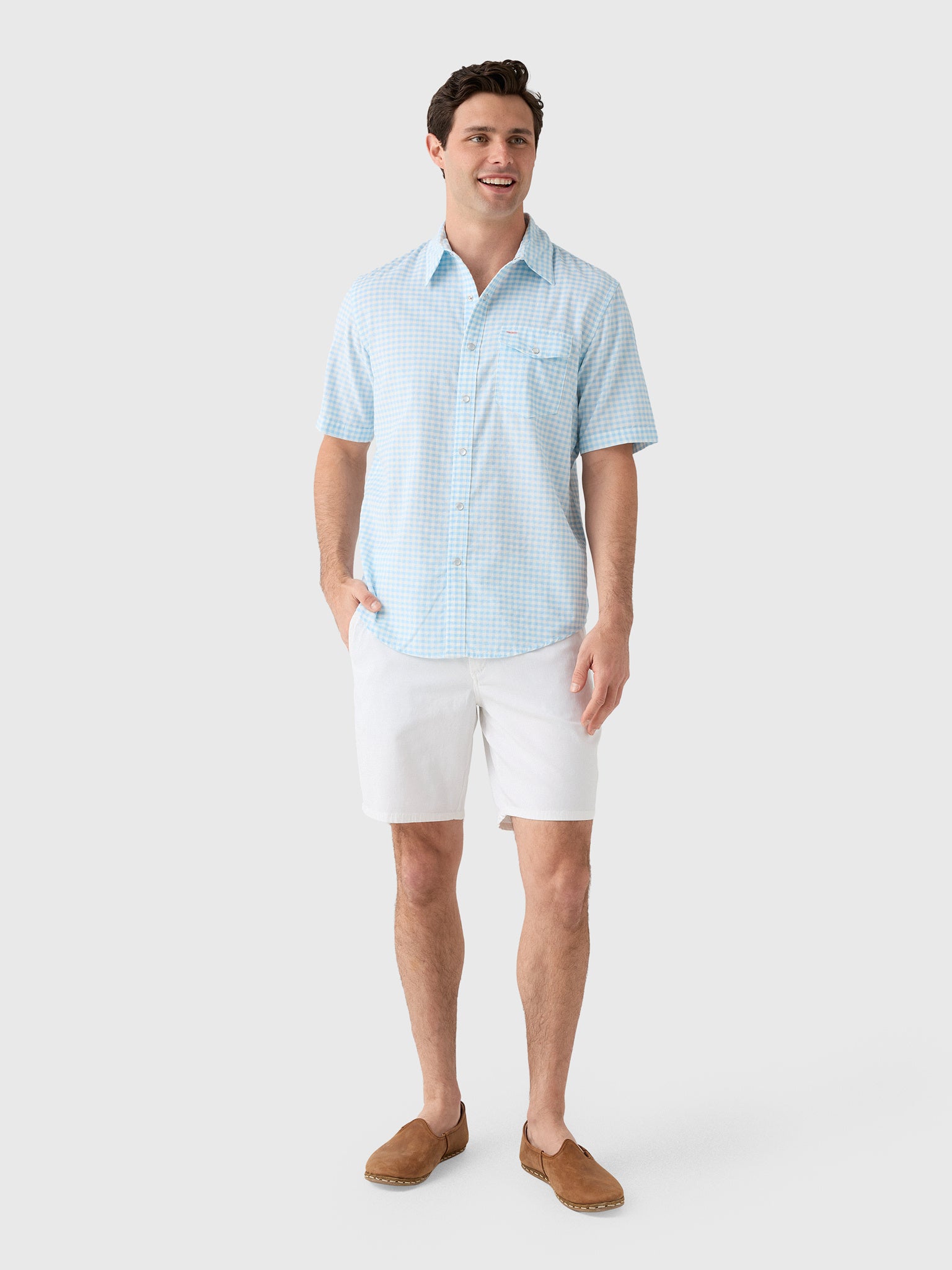 Criquet Men's Corduroy Pearl Snap Shirt - Saint Bernard