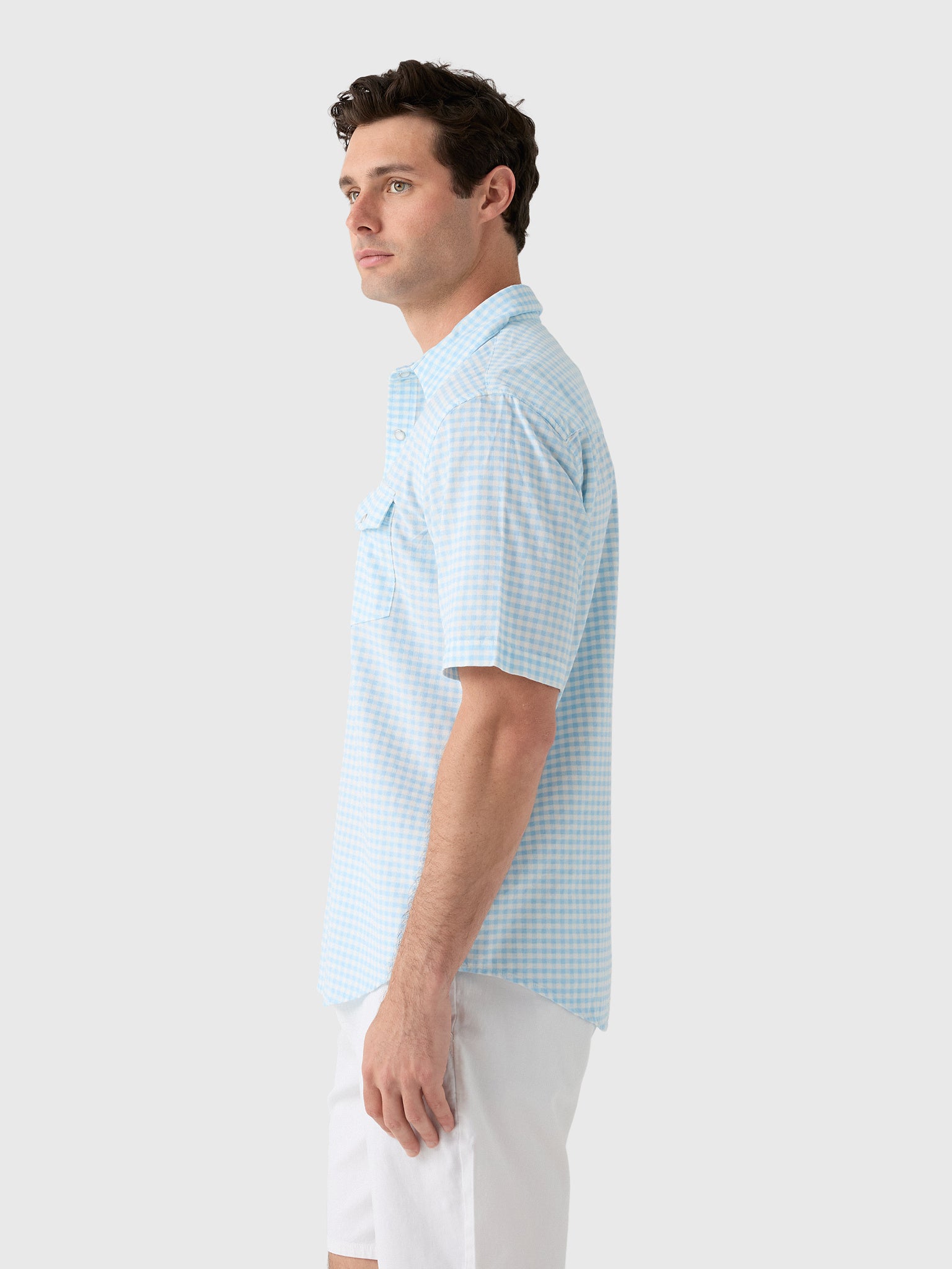 Criquet Men's Corduroy Pearl Snap Shirt - Saint Bernard