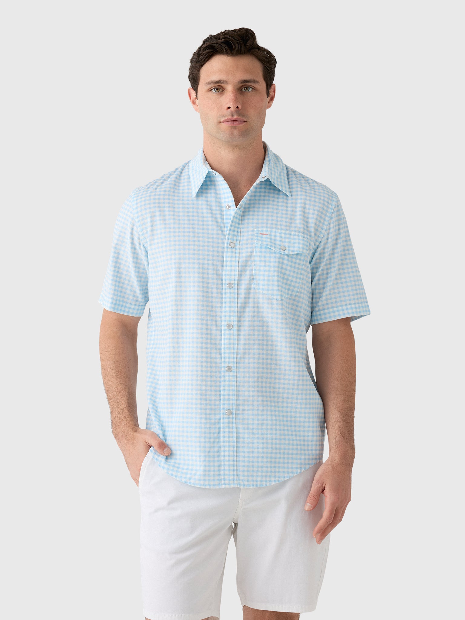 Criquet Men's Corduroy Pearl Snap Shirt - Saint Bernard