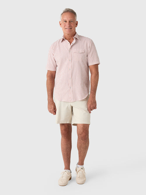 Criquet Men's Short Sleeve Performance Pearl Snap Shirt