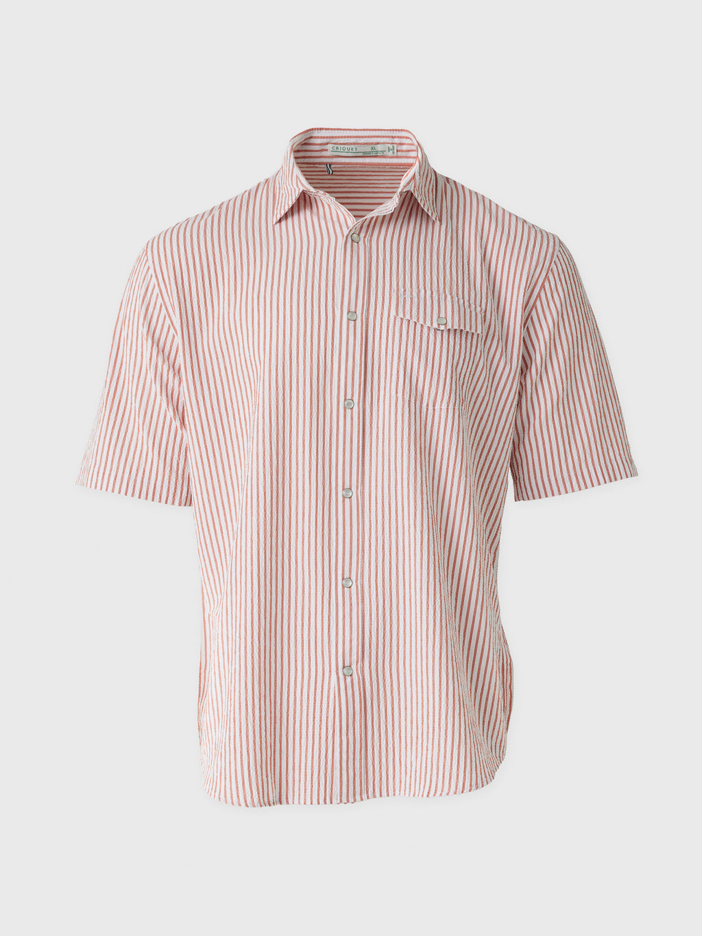 Criquet Men's Short Sleeve Performance Pearl Snap Shirt