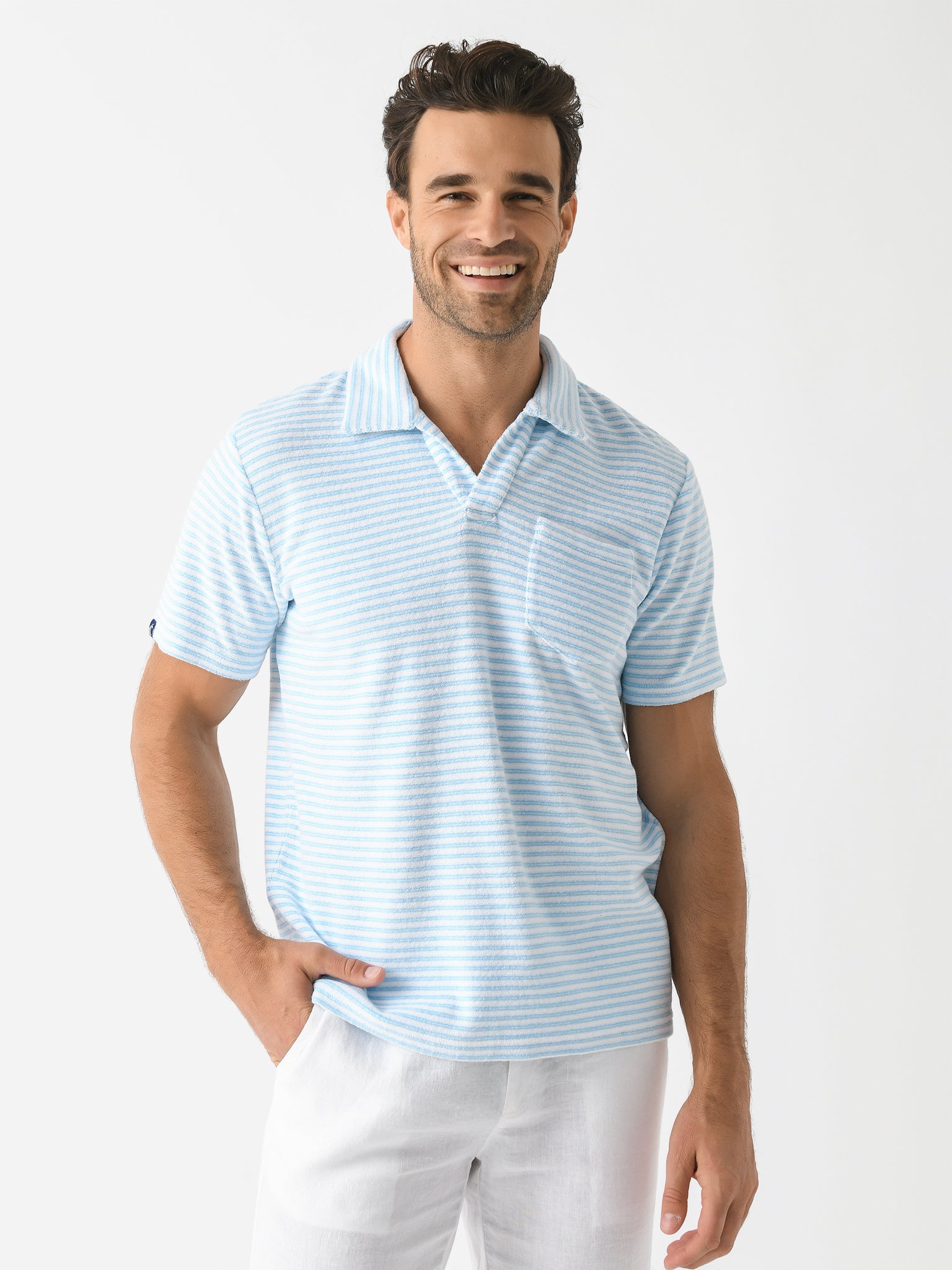 Criquet Men's Terrycloth Polo - Saint Bernard