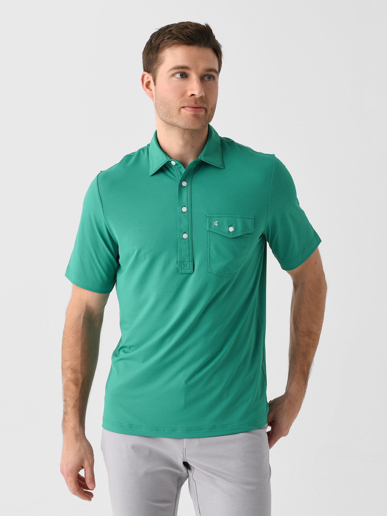 Criquet Men's Performance Sport Players Polo - Saint Bernard