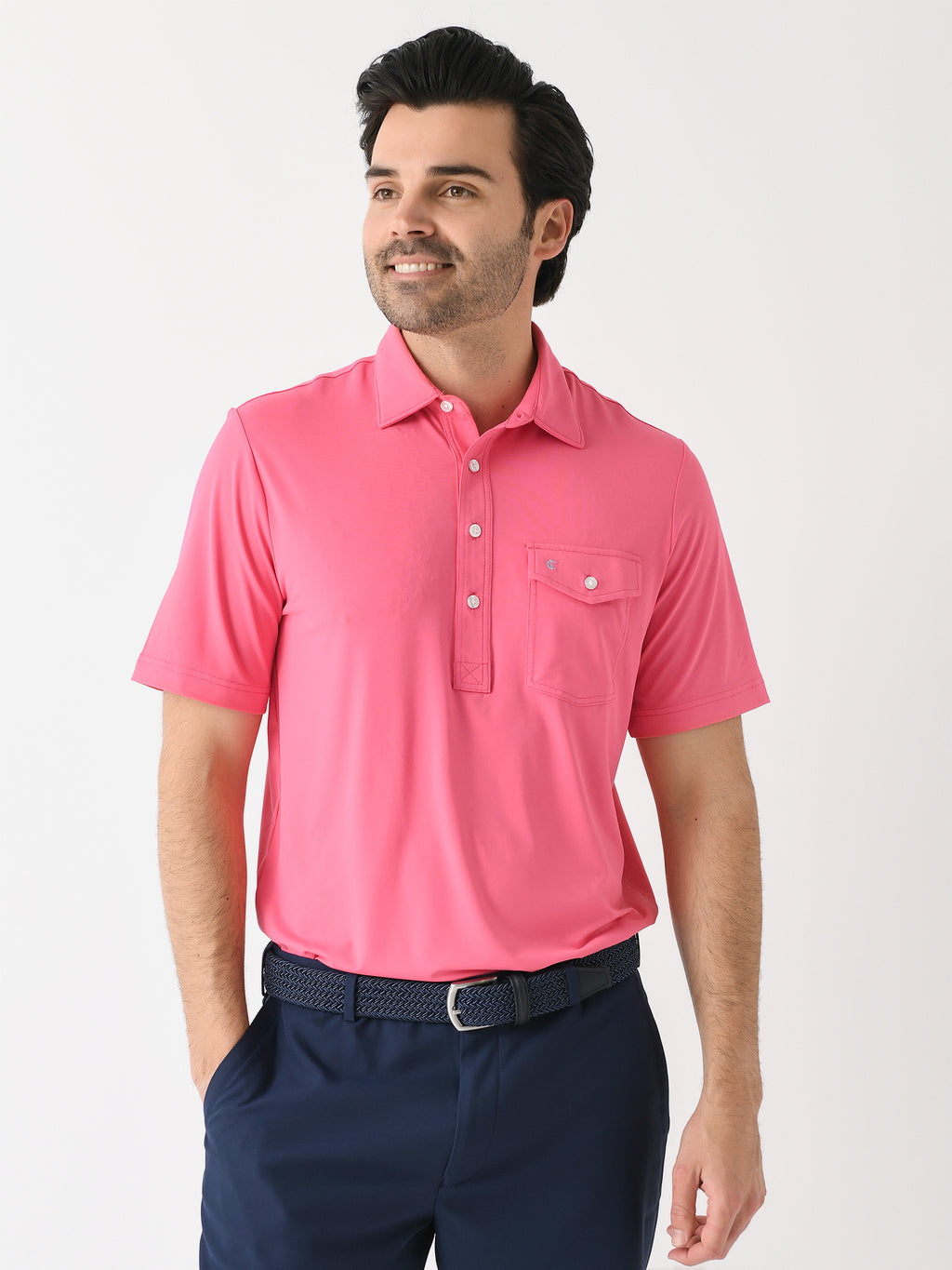 Criquet Men's Performance Players Polo - Saint Bernard
