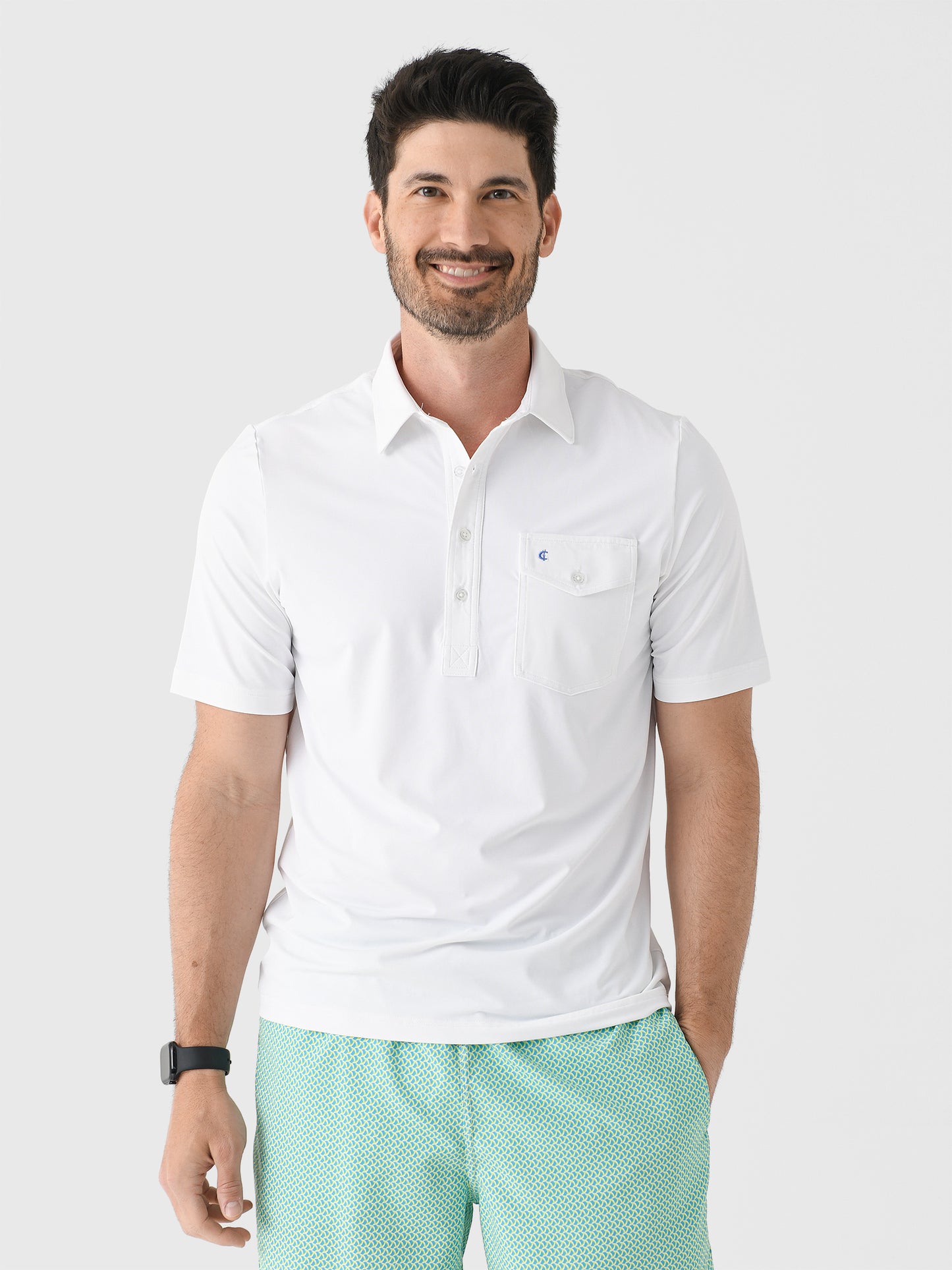 Criquet Men's Performance Sport Players Polo - Saint Bernard