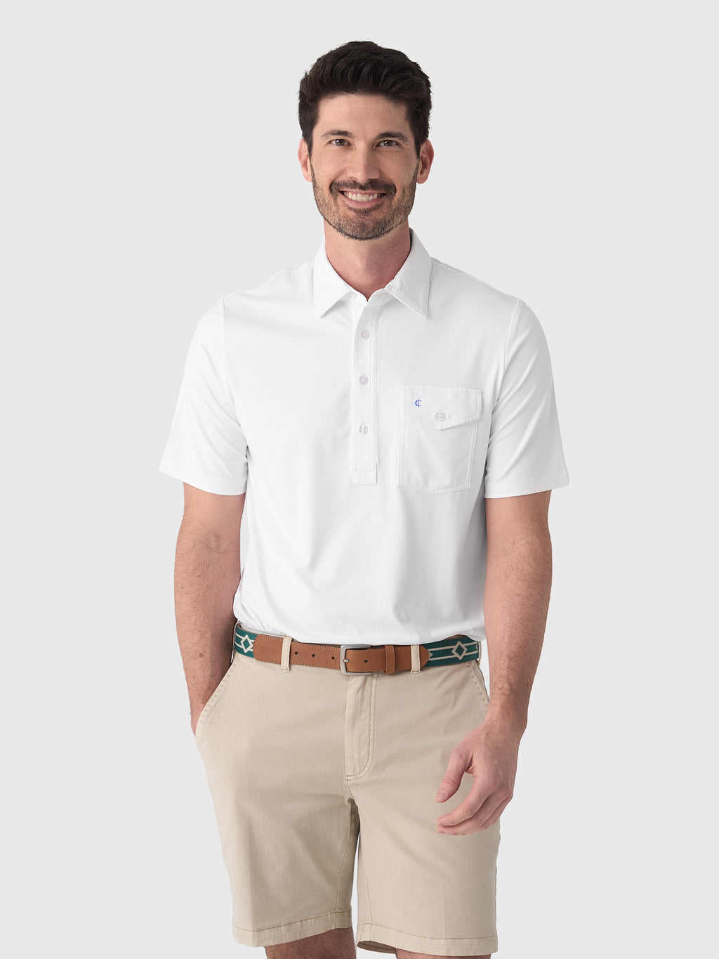 Criquet Men's Performance Sport Players Polo - Saint Bernard