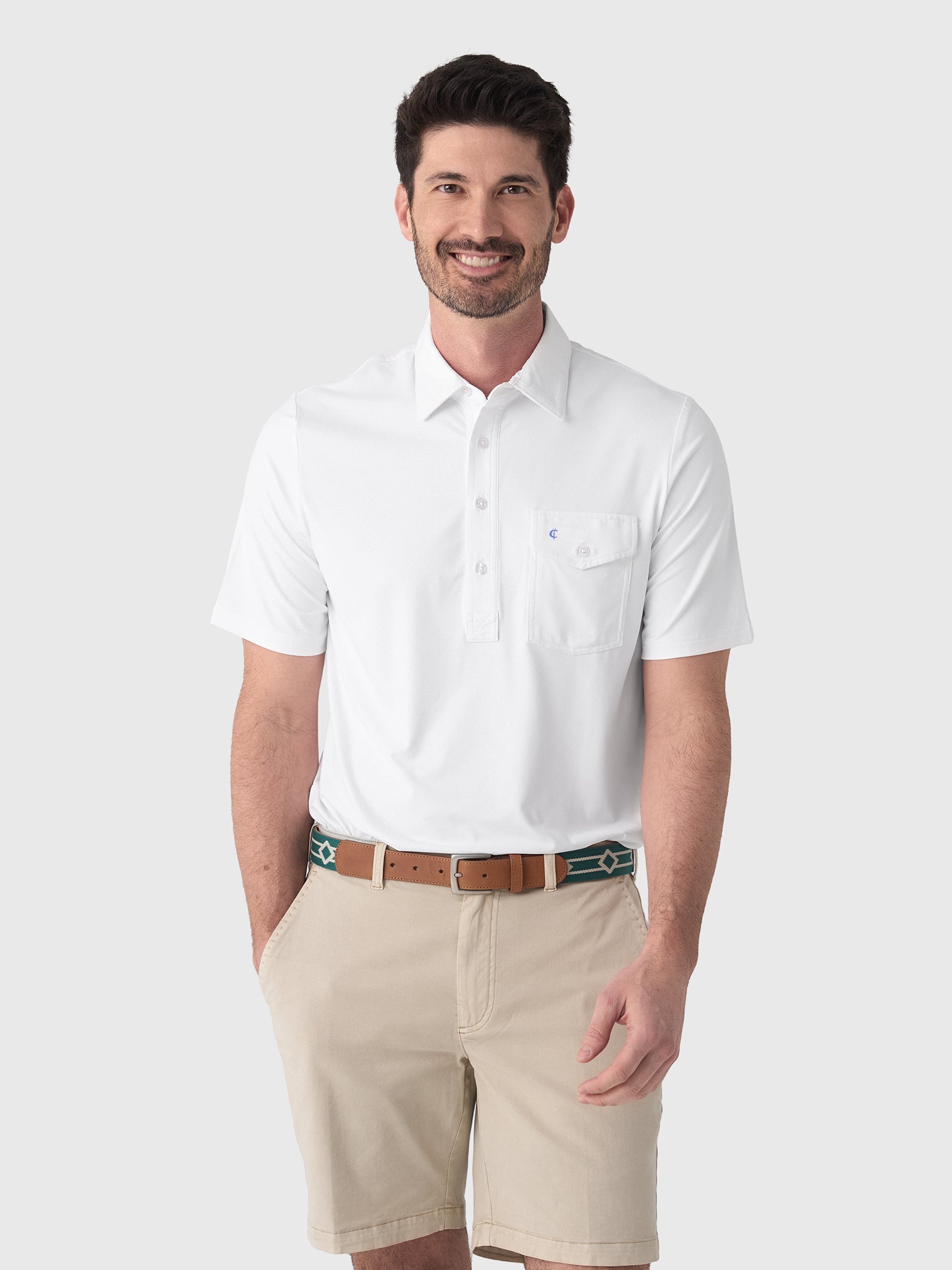 Criquet Men's Performance Sport Players Polo - Saint Bernard