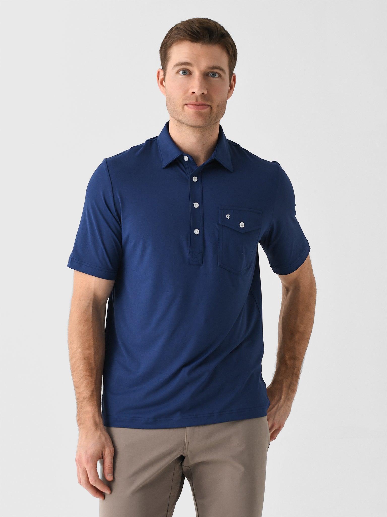 Criquet Men's Performance Sport Players Polo - Saint Bernard