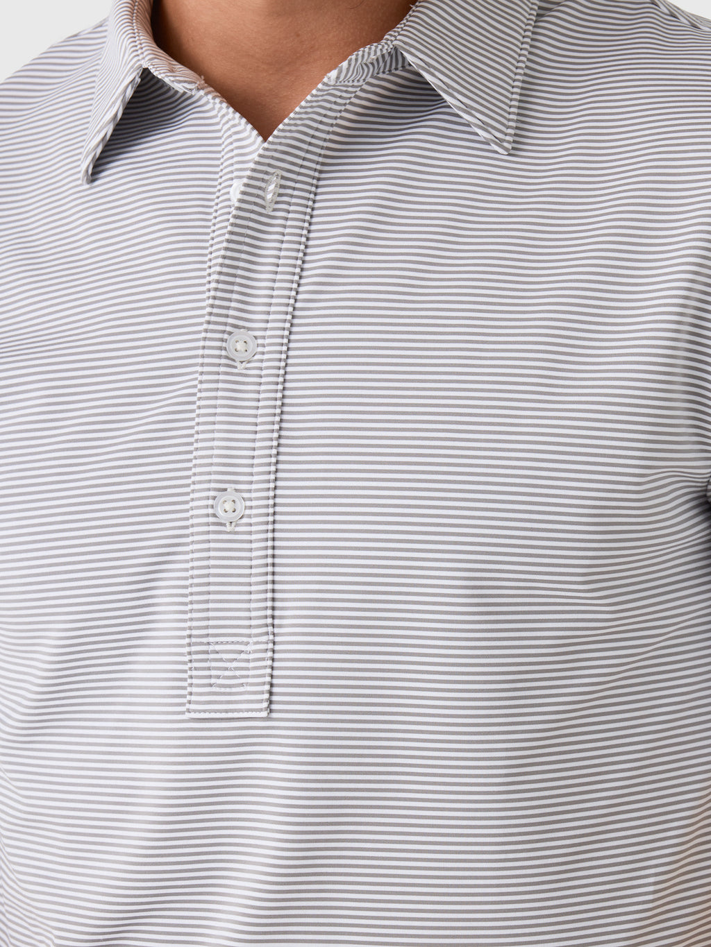Criquet Men's Hobby Stripe Performance Sport Range Polo - Saint Bernard