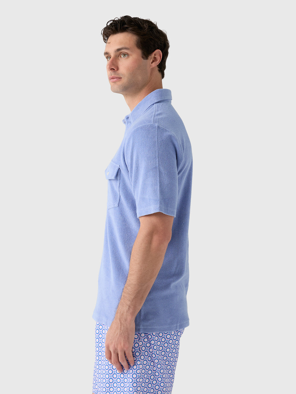 Criquet Men's Terrycloth Players Polo - Saint Bernard