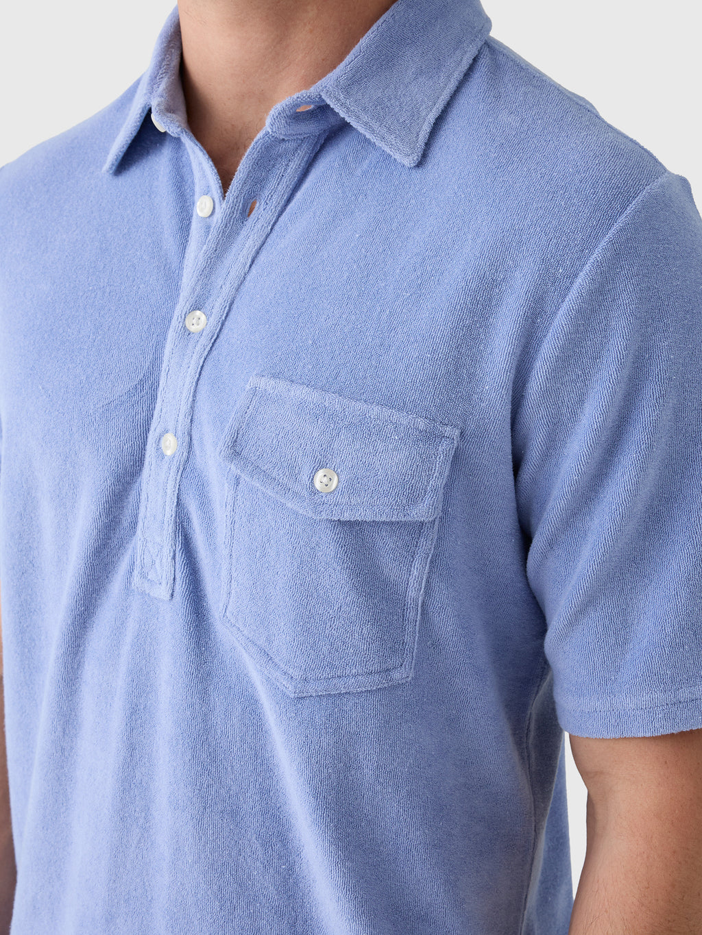 Criquet Men's Terrycloth Players Polo - Saint Bernard