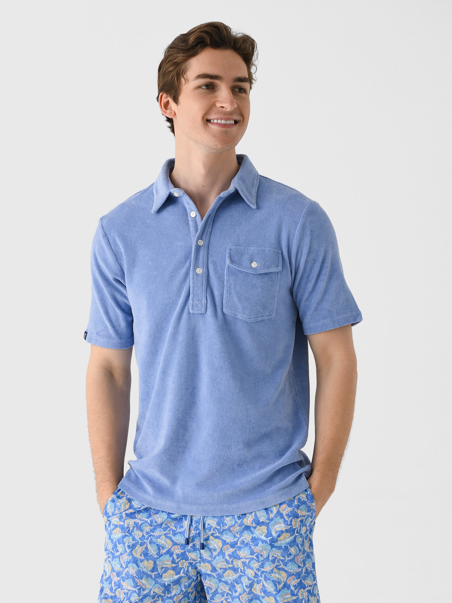 Criquet Men's Terrycloth Players Polo - Saint Bernard