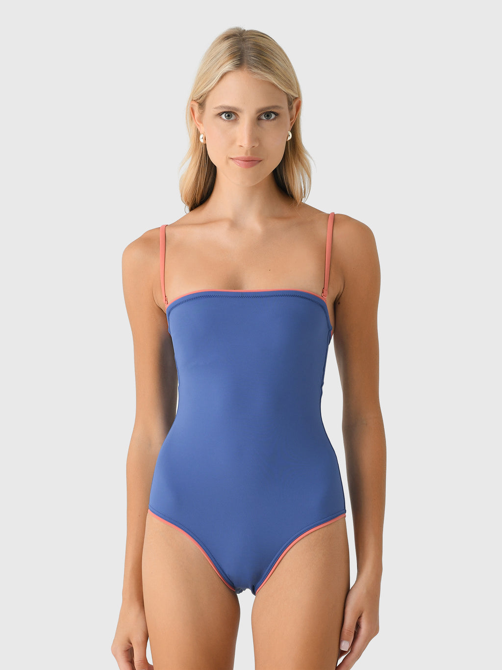 Minnow Women's Newport Navy One-Piece Swimsuit - Saint Bernard