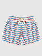 Minnow Boys' Jetty Stripe French Terry Short - Saint Bernard