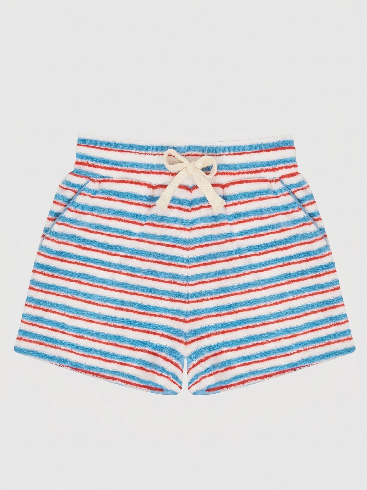 Minnow Boys' Jetty Stripe French Terry Short - Saint Bernard
