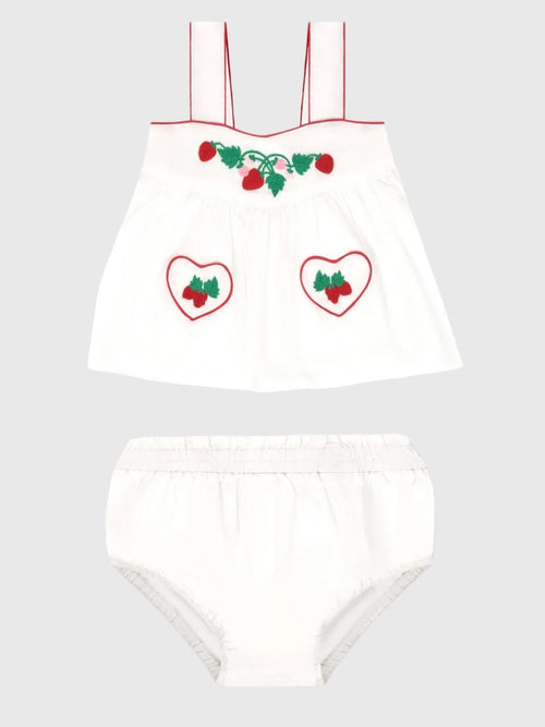 Minnow Baby Girls' Heart Pocket Tank & Bloomer Set