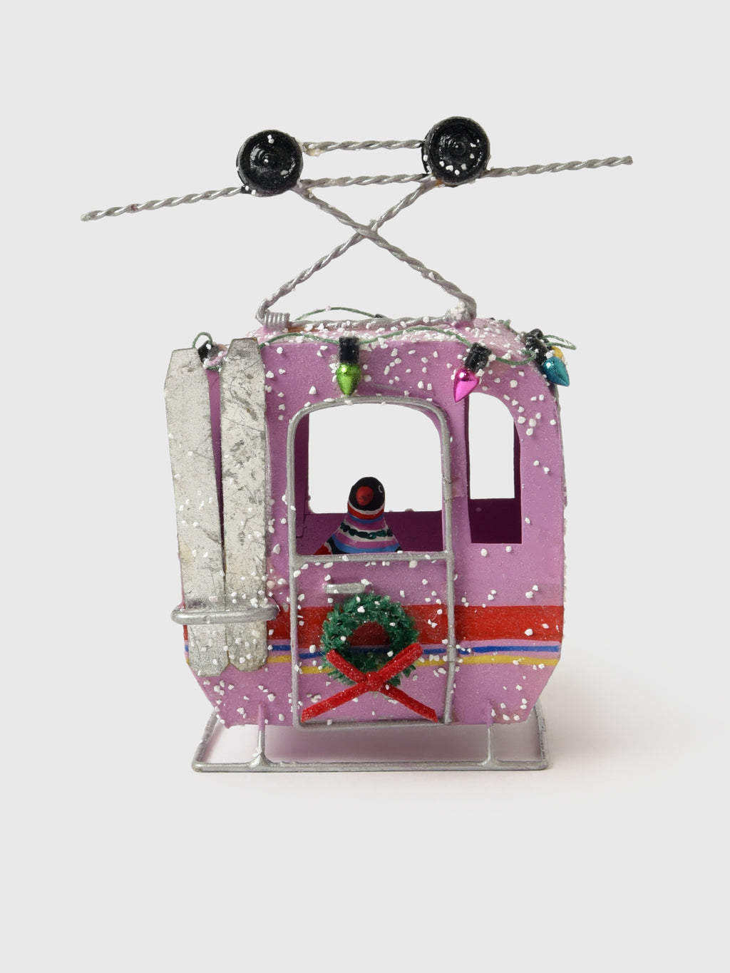 Cody Foster + Co Ski Gondola Penguin Ornament - Saint Bernard
