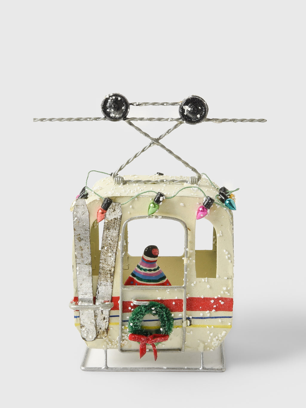 Cody Foster + Co Ski Gondola Penguin Ornament - Saint Bernard