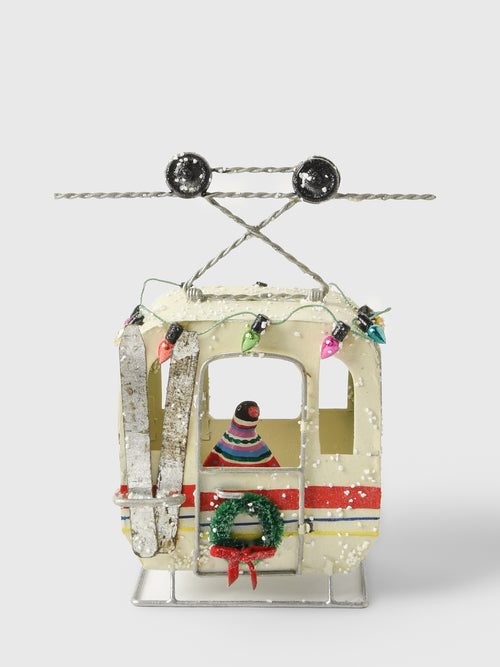 Cody Foster + Co Ski Gondola Penguin Ornament
