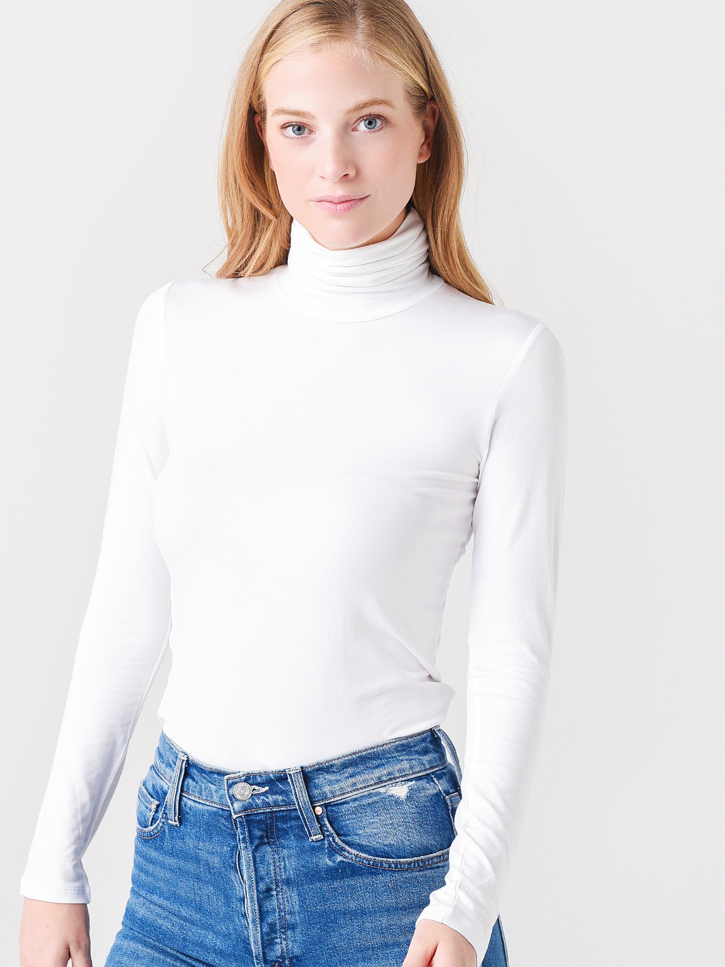 Majestic Women's Soft Touch Long Sleeve Turtleneck - Saint Bernard
