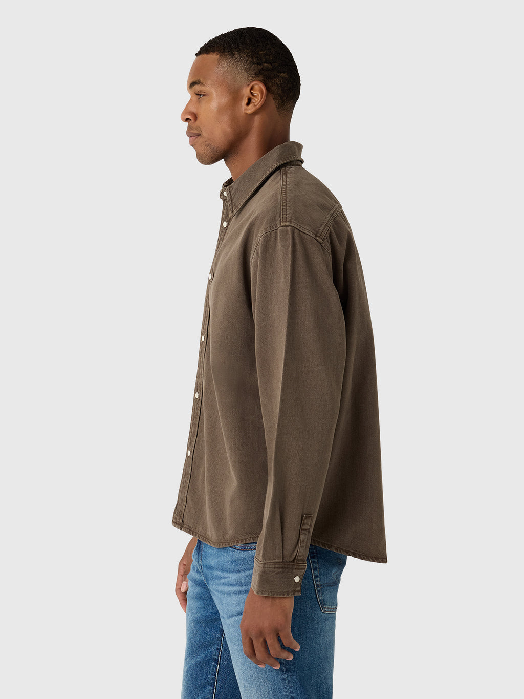 Frame Men's Relaxed Denim Overshirt - Saint Bernard