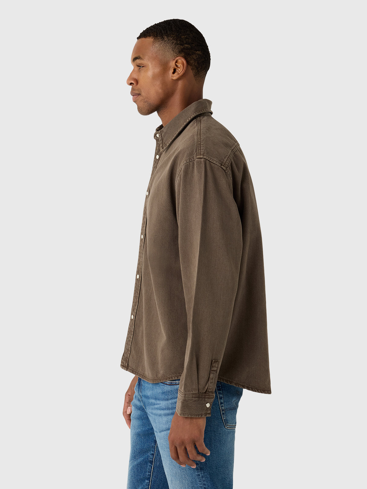 Frame Men's Relaxed Denim Overshirt - Saint Bernard