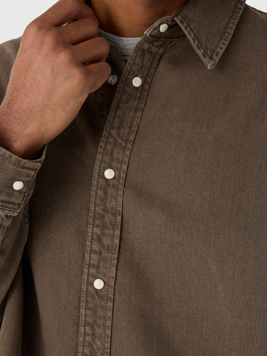 Frame Men's Relaxed Denim Overshirt - Saint Bernard