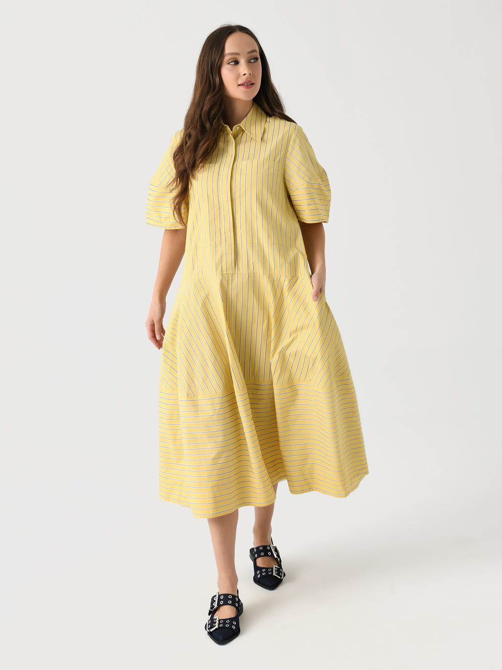 Lee Mathews Women's Harris Shirt Dress - Saint Bernard