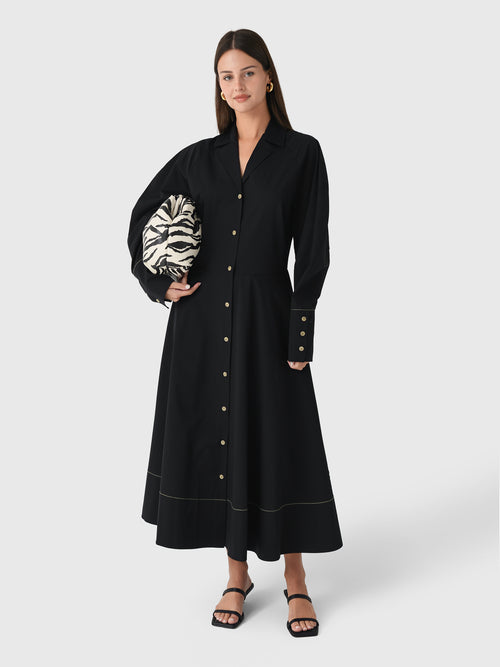 Lee Mathews Women's Spencer Long Sleeve Shirt Dress