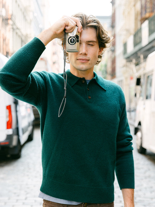 Guest In Residence Men's Allday Polo Sweater