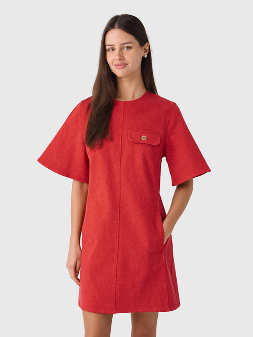 lee mathews red dress Lee Mathews - Scarlet Kiki Maxi Dress