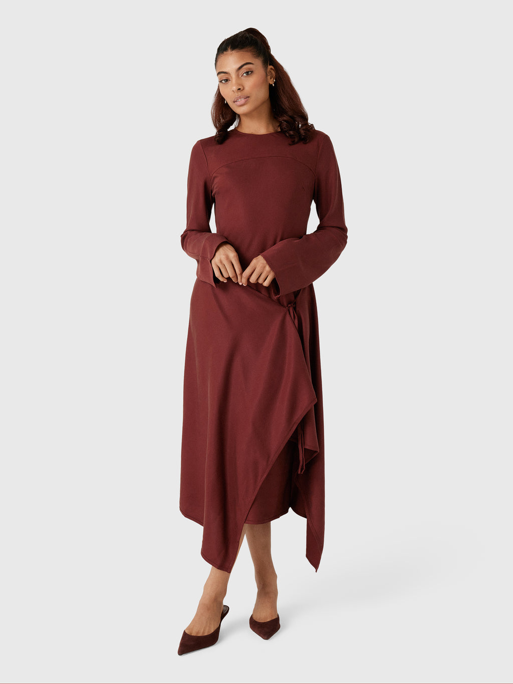 Lee Mathews Women's Blair Wrap Dress - Saint Bernard