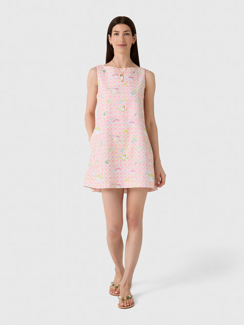 Coco Shop Women's Pleated-Back Mini Dress
