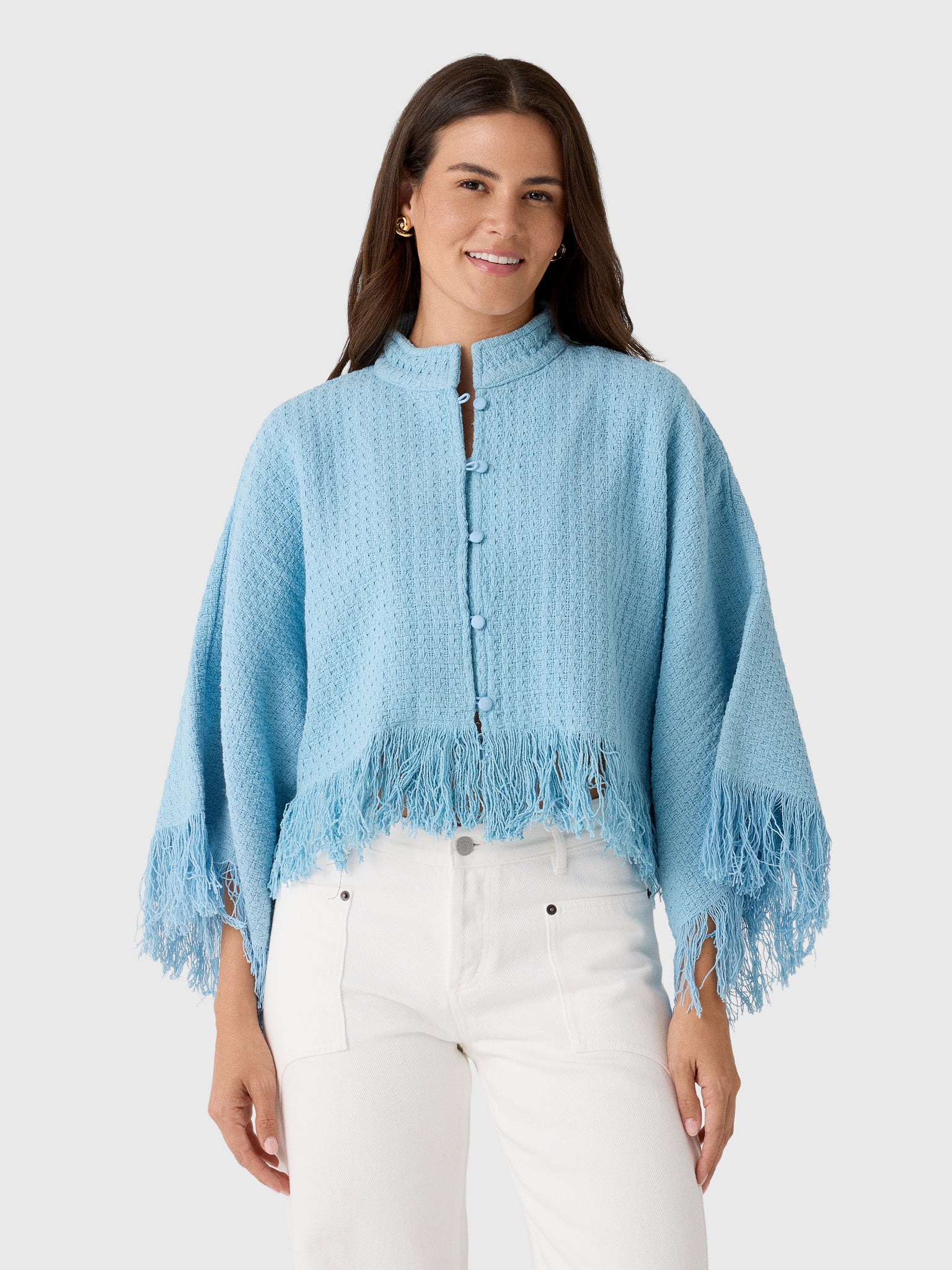 La Vie Women's Knit Cropped Jacket
