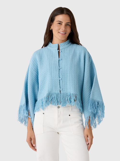 La Vie Women's Knit Cropped Jacket - Saint Bernard