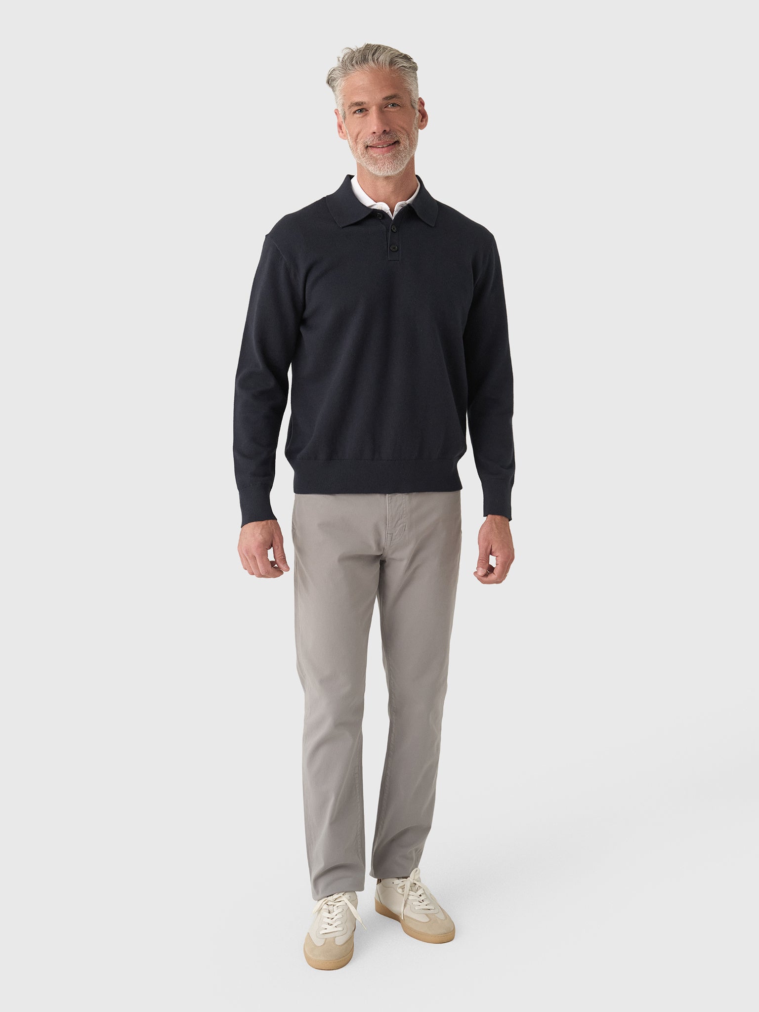 Guest In Residence Men's Allday Polo Sweater - Saint Bernard