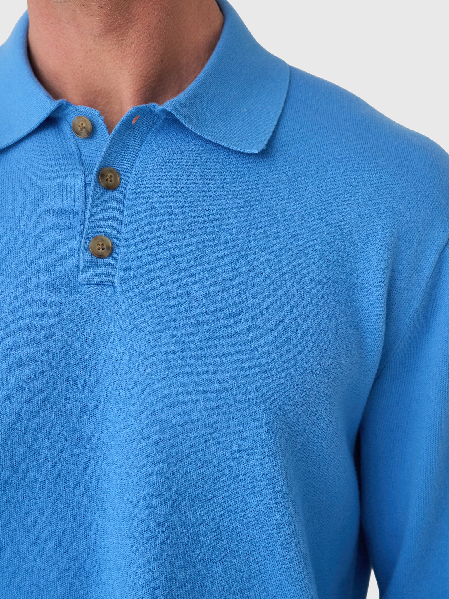 Guest In Residence Men's Allday Polo Sweater - Saint Bernard