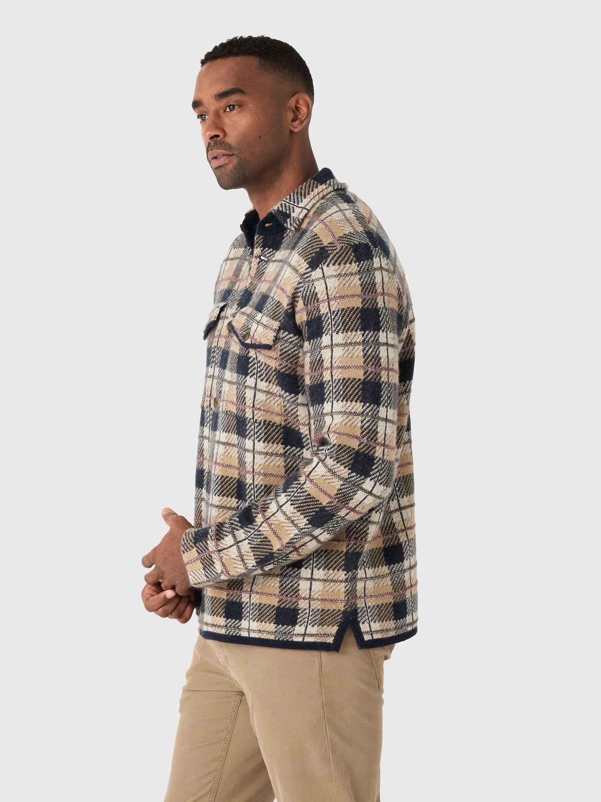 Guest In Residence Men's Plaid Work Shirt - Saint Bernard