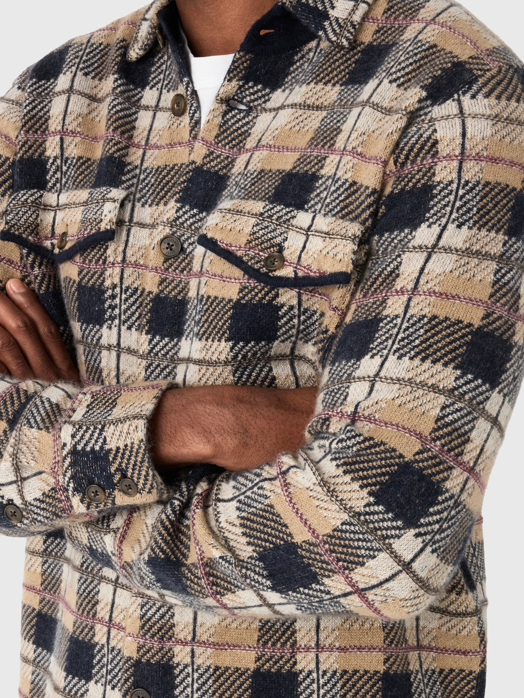 Guest In Residence Men's Plaid Work Shirt - Saint Bernard